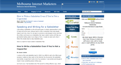 Desktop Screenshot of melbourneinternetmarketers.com